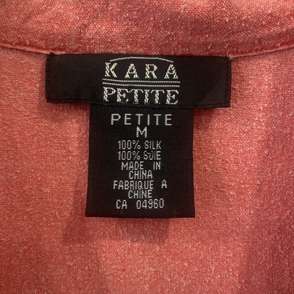 100% Silk Button Up Top - Picture 5 of 13